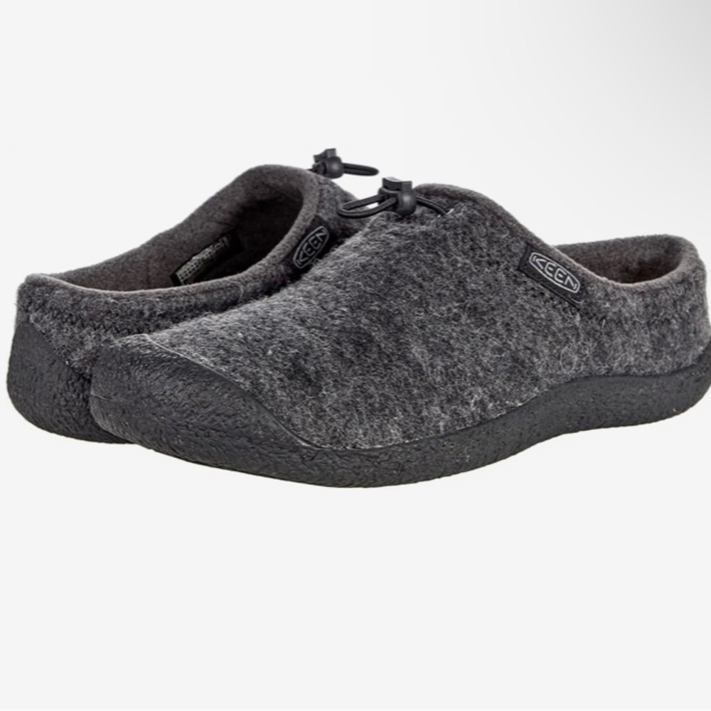 KEEN Howser III Slide Mens Charcoal Grey Felt/Black